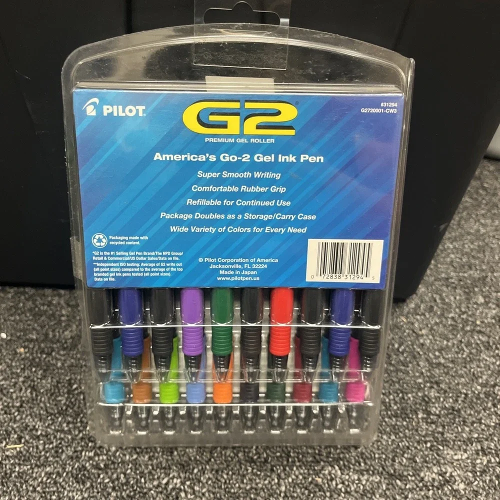 Pilot Gel Rollerball Pen‎ G2 Assorted Premium Quick Drying, Pack of 20 31294